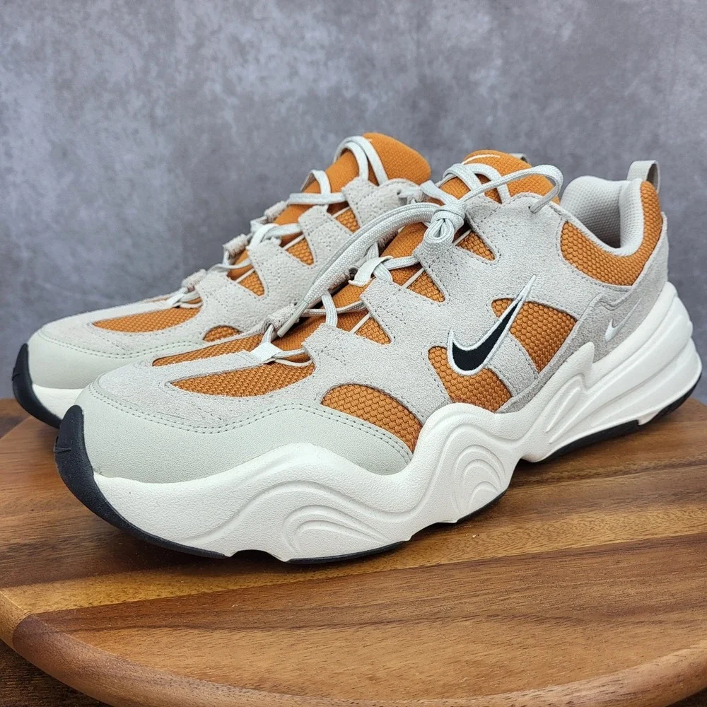 Nike Tech Hera Sneakers Mens 14 Monarch‎ Black Light Bone New Shoes FJ9532-800